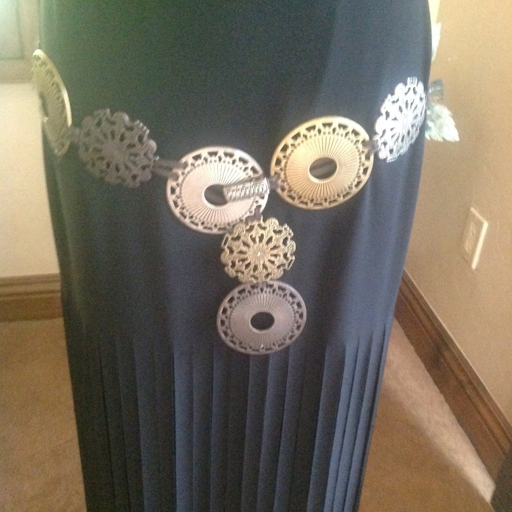 New pewter concho belt